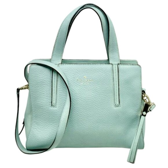 KATE SPADE~Grey Street Dominique~PEBBLED LEATHER SATCHEL BAG - Picture 1 of 6